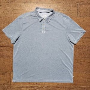 Tommy Bahama Polo Shirt Mens XXL Gray Tencel Vacation Beach Relax Marlin Casual